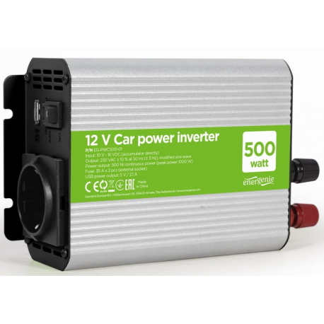 EnerGenie - DC to AC power inverter - DC 10 - 16 V - 500 Watt - 0