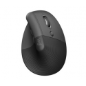 Logitech Lift for Business - Vertical mouse - ergonomic - 6 buttons - wireless - Bluetooth, 2.4 GHz - Logitech Logi Bolt USB receiver - graphite