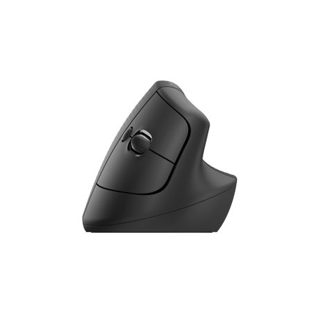 Logitech Lift for Business - Vertical mouse - ergonomic - 6 buttons - wireless - Bluetooth, 2.4 GHz - Logitech Logi Bolt USB receiver - graphite - 2