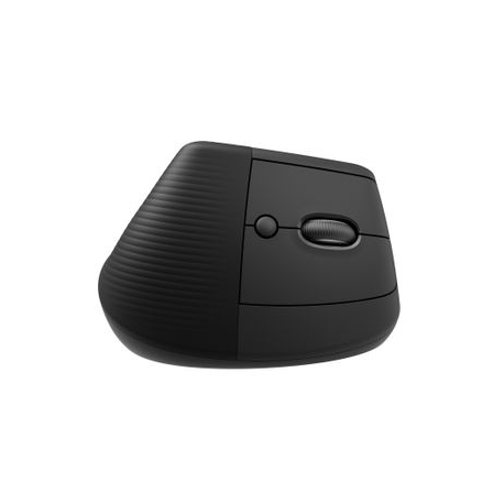 Logitech Lift for Business - Vertical mouse - ergonomic - 6 buttons - wireless - Bluetooth, 2.4 GHz - Logitech Logi Bolt USB receiver - graphite - 3