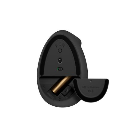 Logitech Lift for Business - Vertical mouse - ergonomic - 6 buttons - wireless - Bluetooth, 2.4 GHz - Logitech Logi Bolt USB receiver - graphite - 4