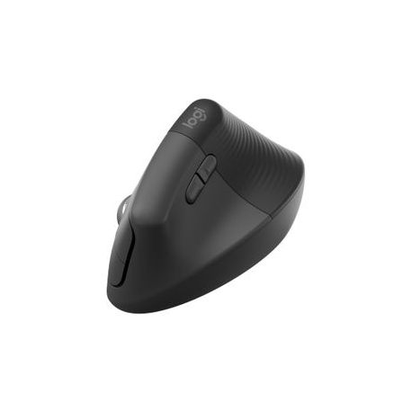 Logitech Lift for Business - Vertical mouse - ergonomic - 6 buttons - wireless - Bluetooth, 2.4 GHz - Logitech Logi Bolt USB receiver - graphite - 5