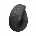 Logitech Lift for Business - Vertical mouse - ergonomic - left-handed - 6 buttons - wireless - Bluetooth, 2.4 GHz - Logitech Logi Bolt USB receiver - graphite