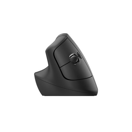 Logitech Lift for Business - Vertical mouse - ergonomic - left-handed - 6 buttons - wireless - Bluetooth, 2.4 GHz - Logitech Logi Bolt USB receiver - graphite - 2