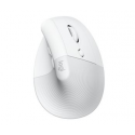 Logitech Lift for Business - Vertical mouse - ergonomic - 6 buttons - wireless - Bluetooth, 2.4 GHz - Logitech Logi Bolt USB receiver - off-white