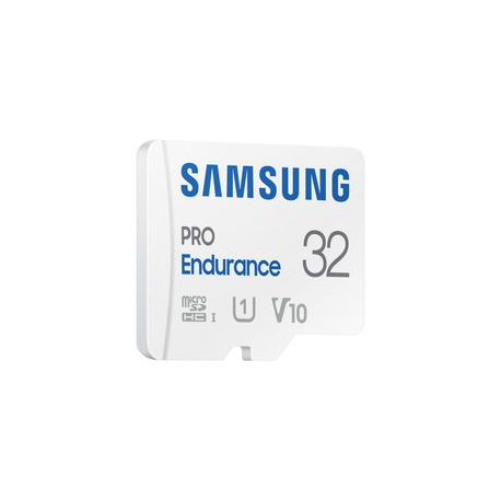 Samsung PRO Endurance MB-MJ32KA - Flash memory card (microSDHC to SD adapter included) - 32 GB - Video Class V10 / UHS-I U1 / Class10 - microSDHC UHS-I - white - 2