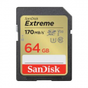 SanDisk Extreme - Flash memory card - 64 GB - Video Class V30  /  UHS-I U3  /  Class10 - SDXC UHS-I