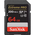 SanDisk Extreme Pro - Flash memory card - 64 GB - Video Class V30  /  UHS-I U3  /  Class10 - SDXC UHS-I