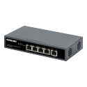 Intellinet - Switch - 4 x 10/100/1000 (PoE+) + 1 x 10/100/1000 (PoE Passthrough) - desktop - PoE+ (65 W)