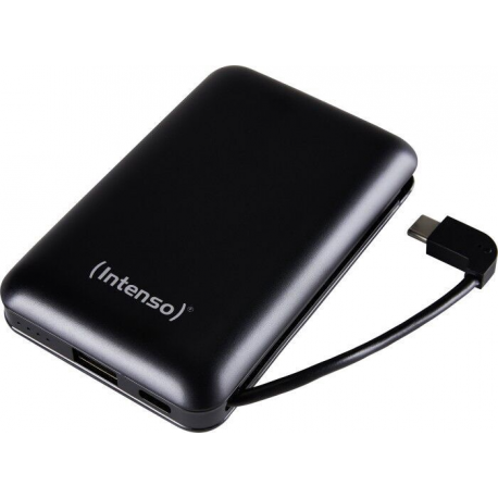 Intenso XC10000 - Power bank - 10000 mAh - 3 A - 2 output connectors (USB, USB-C) - black - 1
