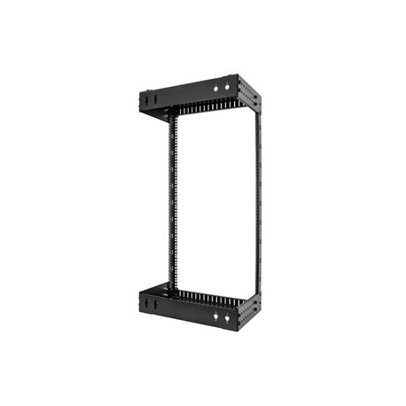 StarTech.com 21U 19" Wall Mount Network Rack, Adjustable Depth 12-20" 2 Post Open Frame Server Room Rack for AV / Data / IT Communication / Computer Equipment / Switch with Cage Nuts & Screws (RACK-21U-20-WALL-OA) - Rack open frame - 2-post - wall mountable - black - 21U - 19" - 1