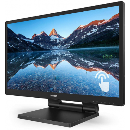 Philips B Line 242B9TL - LED monitor - 24" (23.8" viewable) - touchscreen - 1920 x 1080 Full HD (1080p) @ 60 Hz - IPS - 250 cd/m² - 1000:1 - 5 ms - HDMI, DVI-D, VGA, DisplayPort - speakers - black texture - 2