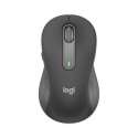 Logitech Signature M650 L for Business - Mouse - right-handed - 5 buttons - wireless - Bluetooth, 2.4 GHz - Logitech Logi Bolt USB receiver - graphite
