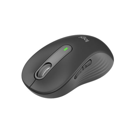 Logitech Signature M650 L for Business - Mouse - right-handed - 5 buttons - wireless - Bluetooth, 2.4 GHz - Logitech Logi Bolt USB receiver - graphite - 3