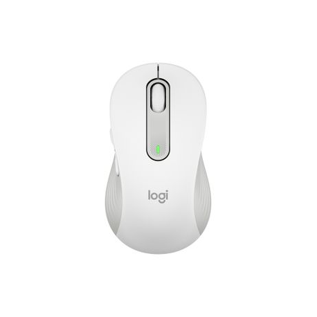 Logitech Signature M650 L for Business - Mouse - right-handed - 5 buttons - wireless - Bluetooth, 2.4 GHz - Logitech Logi Bolt USB receiver - off-white - 0