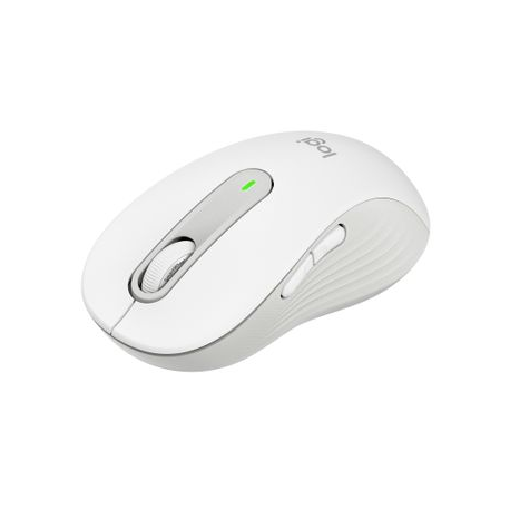 Logitech Signature M650 L for Business - Mouse - right-handed - 5 buttons - wireless - Bluetooth, 2.4 GHz - Logitech Logi Bolt USB receiver - off-white - 3