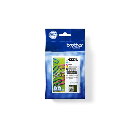 Brother LC422XL - 4-pack - black, yellow, cyan, magenta - original - ink cartridge - for Brother MFC-J5340DW, MFC-J5740DW, MFC-J6540DW, MFC-J6940DW - 0