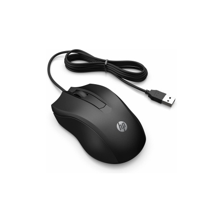 HP 100 - Mouse - right and left-handed - optical - 3 buttons - wired - USB - for OMEN by HP 16; Victus by HP 16; HP 14, 15, 17; ENVY 15; Pavilion Aero 13; Spectre x360 - 0