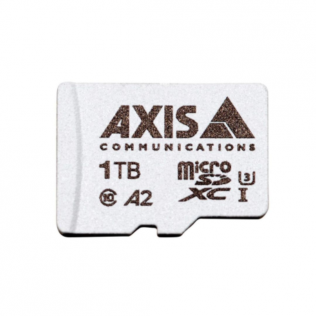 AXIS Surveillance - Flash memory card (microSDXC to SD adapter included) - 1 TB - A2  /  UHS-I U3  /  Class10 - microSDXC UHS-I - for AXIS M4308, M5525, M7116, P3727, P3818, Q1656, Q3536, Q6100; M42 Network Camera Series - 0