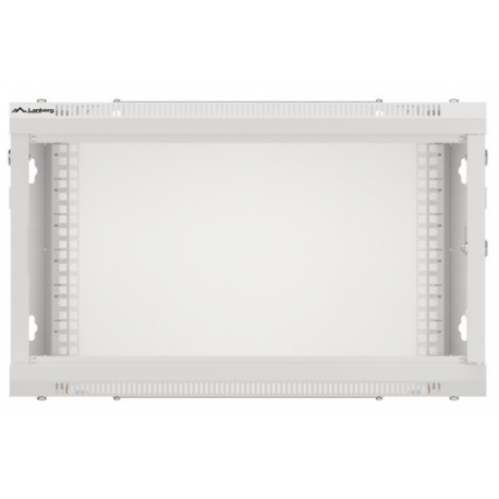 Lanberg WF01-6406-00S - Rack cabinet - wall mountable - grey, RAL 7035 - 6U - 19" - 6