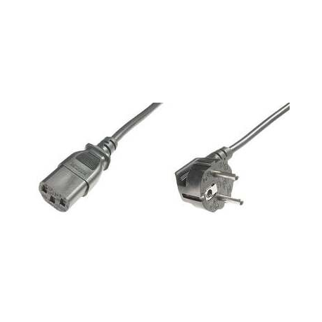 ASSMANN - Power cable - IEC 60320 C13 to CEE 7 / 7 (M) - AC 250 V - 2.5 m - molded - black - 0