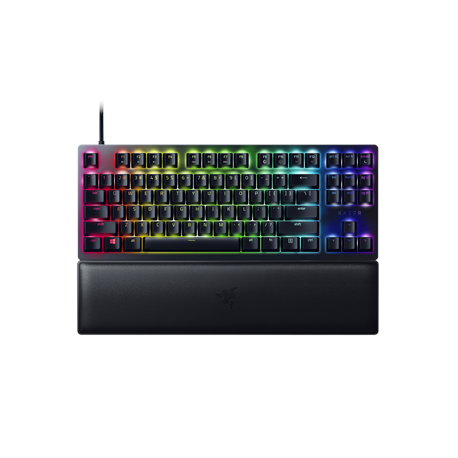 Razer Huntsman V2 TKL - Keyboard - backlit - USB-C - QWERTY - US - key switch: Razer Clicky Optical Purple - 0