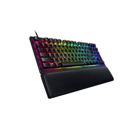 Razer Huntsman V2 TKL - Keyboard - backlit - USB-C - QWERTY - US - key switch: Razer Clicky Optical Purple - 3