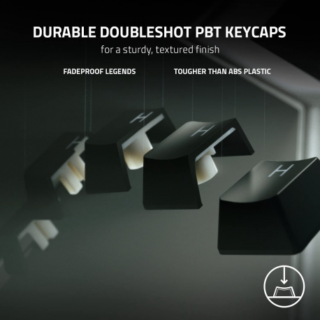 Razer Huntsman V2 TKL - Keyboard - backlit - USB-C - QWERTY - US - key switch: Razer Clicky Optical Purple - 5