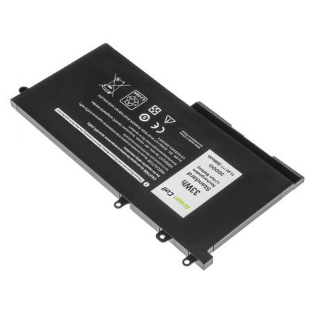Green Cell - Laptop battery (equivalent to: Dell 3DDDG, Dell 93FTF) - lithium polymer - 2900 mAh - black - for Dell Latitude 5280, 5480, 5580 - 2
