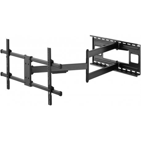 TECHly LED 300 - Mounting kit (wall mount) - for LCD TV  /  curved LCD TV (full-motion adjustable arm) - solid steel - black - screen size: 43"-80" - 1