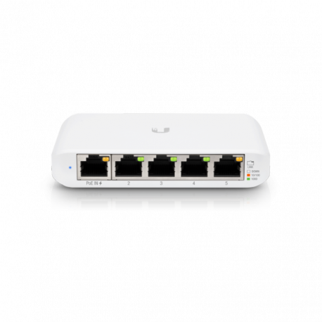 Ubiquiti UniFi Switch USW Flex Mini - Switch - smart - 4 x 10/100/1000 + 1 x 10/100/1000 (PoE+) - desktop - PoE+ (pack of 3) - 3