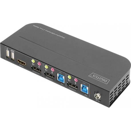 DIGITUS DS-12850 - KVM / audio / USB switch - 2 x KVM / audio / USB - 1 local user - desktop - 2