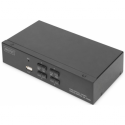 DIGITUS DS-12880 - KVM / audio / USB switch - 4 x KVM port(s) - 1 local user - desktop