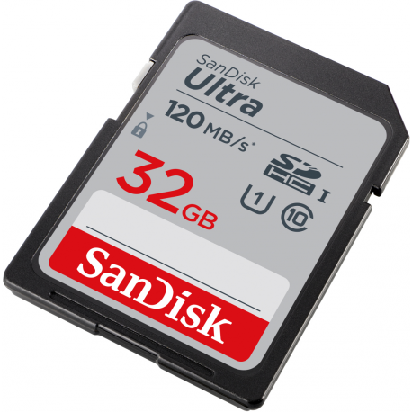 SanDisk Ultra - Flash memory card - 32 GB - UHS-I U1 / Class10 - SDHC UHS-I - 1