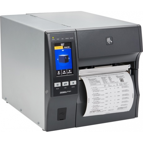 Zebra ZT400 Series ZT421 - Label printer - direct thermal  /  thermal transfer - Roll (17.8 cm) - 203 dpi - up to 305 mm / sec - USB 2.0, LAN, serial, USB host - 3