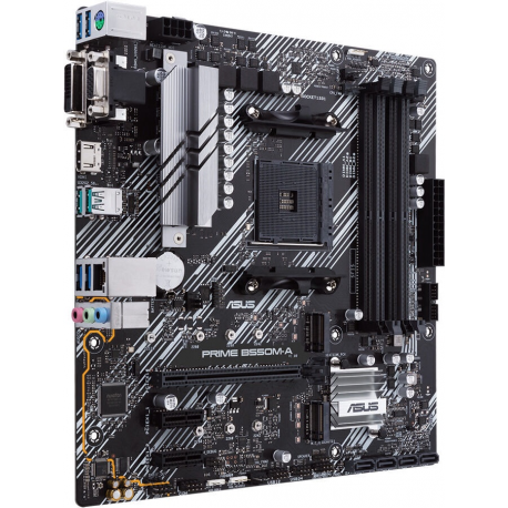 ASUS PRIME B550M-A / CSM - Motherboard - micro ATX - Socket AM4 - AMD B550 Chipset - USB 3.2 Gen 1, USB 3.2 Gen 2 - Gigabit LAN - onboard graphics (CPU required) - HD Audio (8-channel) - 2