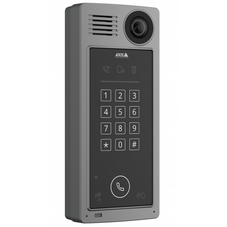 AXIS A8207-VE MkII Network Video Door Station - Network surveillance camera - colour (Day&Night) - 6 MP - 3072 x 2048 - fixed iris - fixed focal - audio - LAN 10 / 100 - MPEG-4, MJPEG, H.264, AVC - DC 8 - 28 V  /  PoE+ - 2