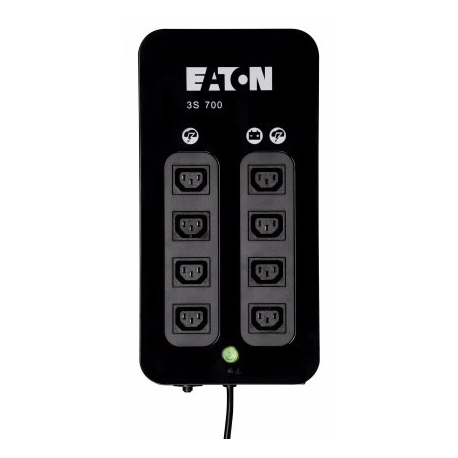 Eaton 3S 700 - UPS - AC 220-240 V - 420 Watt - 700 VA - 1-phase - USB - output connectors: 8 - 1