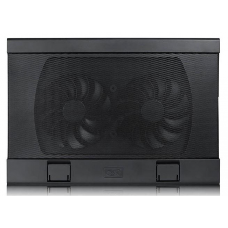 Deepcool WIND PAL FS - Notebook stand - with 2 cooling fans, 2-port USB hub - black - 5