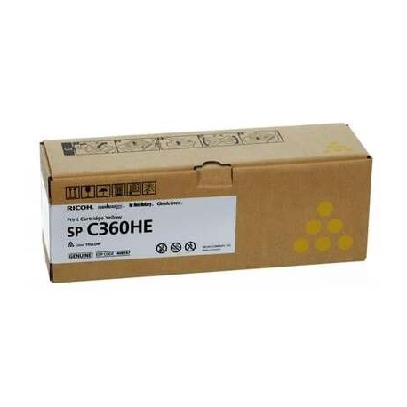 Ricoh SP C360HE - Yellow - original - toner cartridge - for Ricoh SP C360DNw - 1