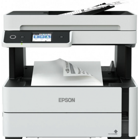 Epson EcoTank ET-M3170 - Multifunction printer - B / W - ink-jet - Legal (216 x 356 mm) / A4 (210 x 297 mm) (original) - A4 / Legal (media) - up to 20 ppm (printing) - 250 sheets - 33.6 Kbps - USB, LAN, Wi-Fi - white - 4