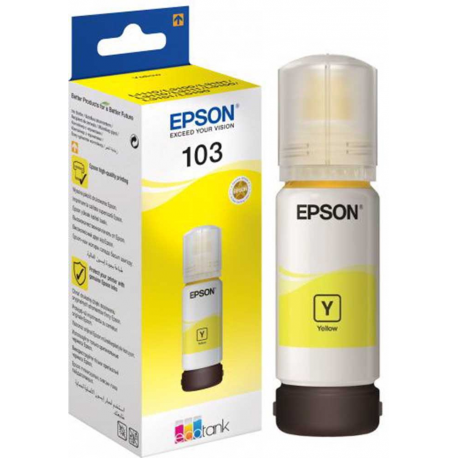 Epson 103 - 65 ml - yellow - original - ink refill - for Epson L1210, L3210, L3211, L3250, L3251, L3256, L3260, L3266, L5290, L5296; EcoTank L1250 - 4