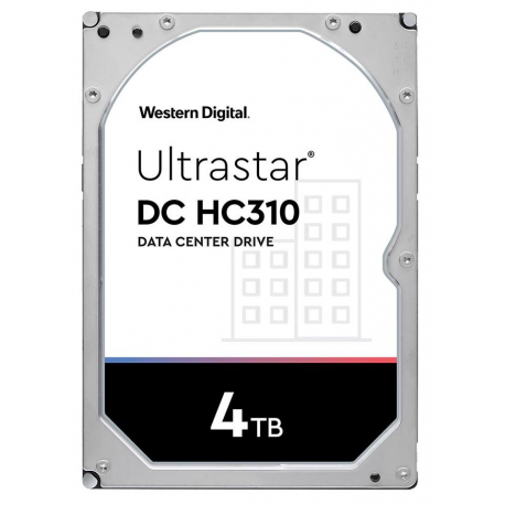 WD Ultrastar DC HC310 HUS726T4TAL5204 - Hard drive - 4 TB - internal - 3.5" - SAS 12Gb / s - 7200 rpm - buffer: 256 MB - 1
