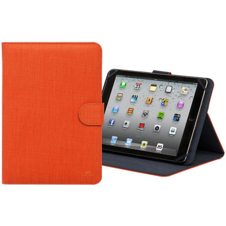 Riva Case Biscayne 3317 Universal - Flip cover for tablet - polyester - orange - 10.1" - 1