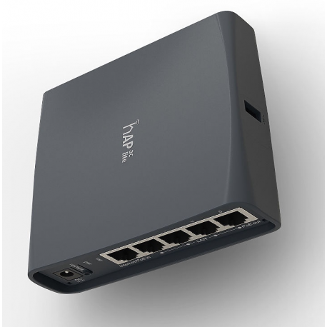 MikroTik RouterBOARD hAP ac lite RB952UI-5AC2ND - Radio access point - 100Mb LAN - Wi-Fi 5 - 2.4 GHz, 5 GHz - DC power - 4