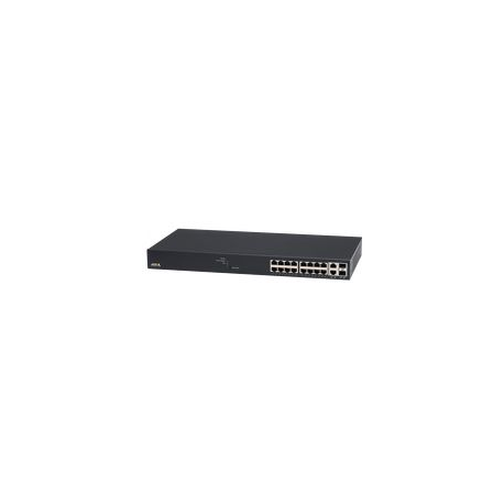 Axis T8516 - Switch - Managed - 16 x 10 / 100 / 1000 (PoE+) + 2 x 10 / 100 / 1000 / SFP - desktop, rack-mountable - PoE+ (240 W) - for AXIS M3067-P, M3068-P, P1455-LE, P1455-LE-3 License Plate Verifier Kit - 1