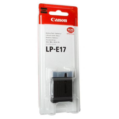 Canon LP-E17 - Battery - Li-Ion - 1040 mAh - for EOS 200, 250, 800, 850, 9000, Kiss X10, Kiss X9i, M6, Rebel SL3, Rebel T7i, Rebel T8i, RP - 1