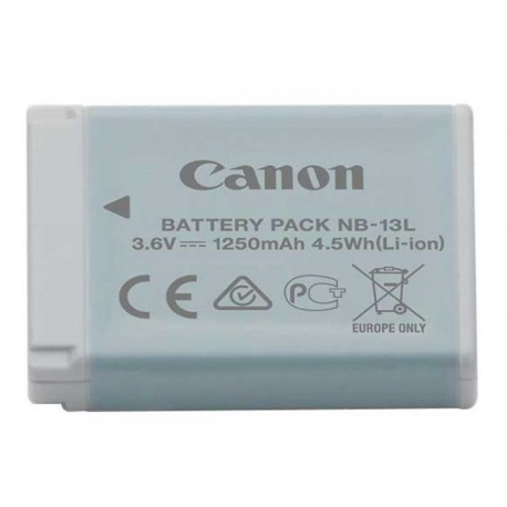 Canon Battery Pack NB-13L - Battery - Li-Ion - 1250 mAh - for PowerShot G1, G5, G7, G9, SX620, SX720, SX730, SX740 - 1
