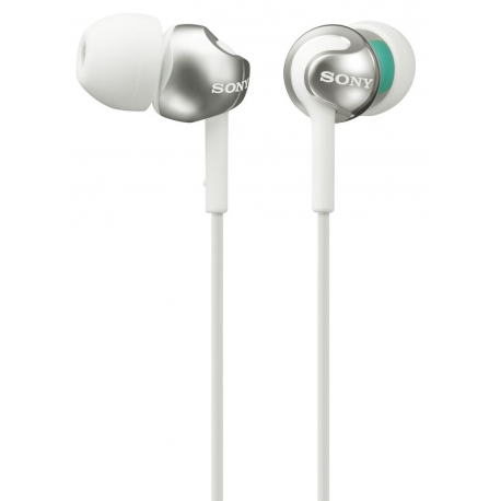 Sony MDR-EX110AP - Earphones with mic - in-ear - wired - 3.5 mm jack - white - 2