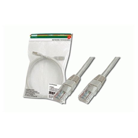 DIGITUS Ecoline - Patch cable - RJ-45 (M) to RJ-45 (M) - 10 m - UTP - CAT 5e - booted - grey - 1
